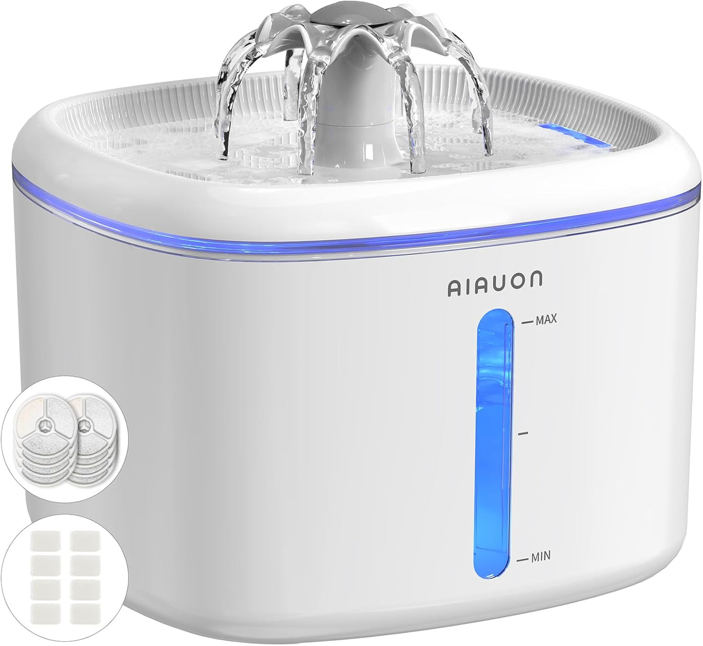 Cat Water Fountain with 2.5L Capacity for Healthy Hydration