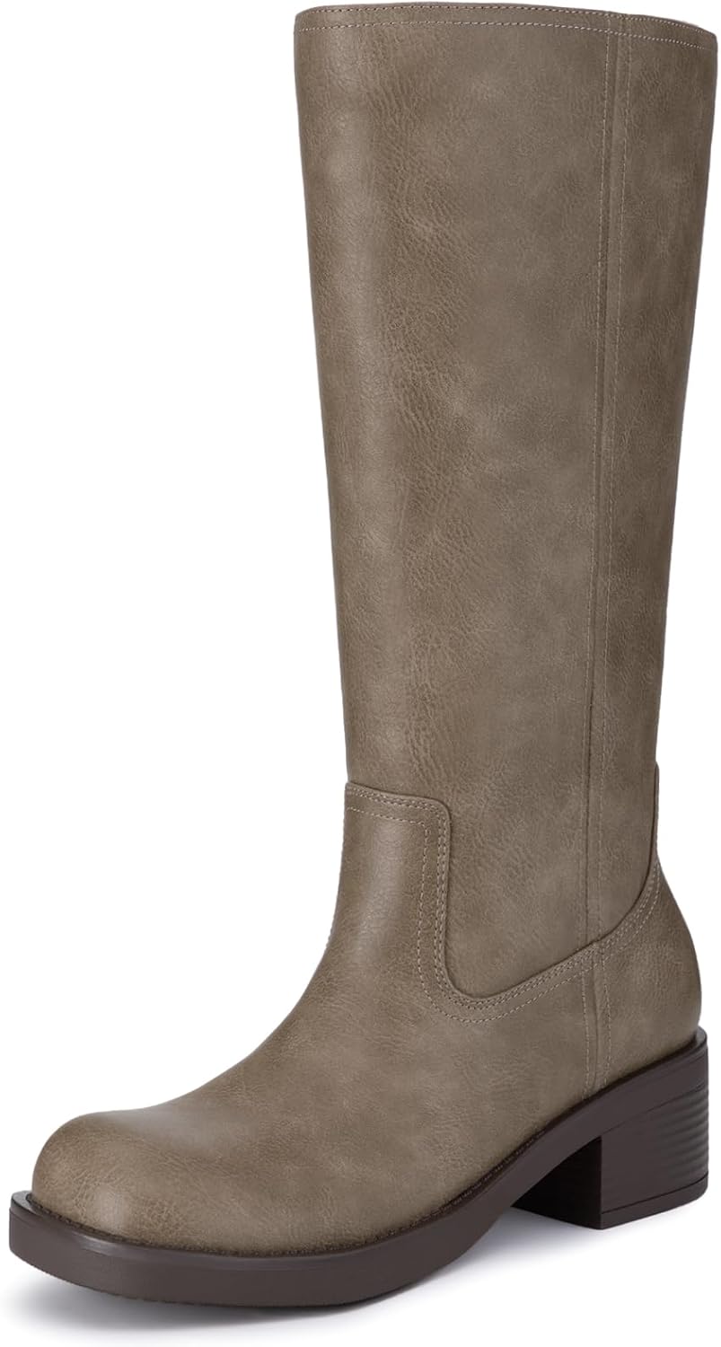 Athlefit Women's Knee High Boots for Stylish Comfort and Versatility