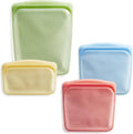 Stasher Silicone Reusable Food Storage Bags Set of 4 for Freshness