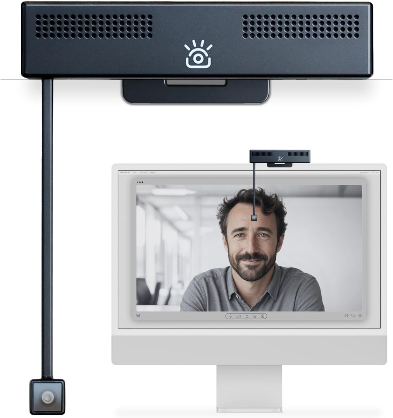 Pro 4K HD Webcam with Eye Contact and Noise Cancelling Mic