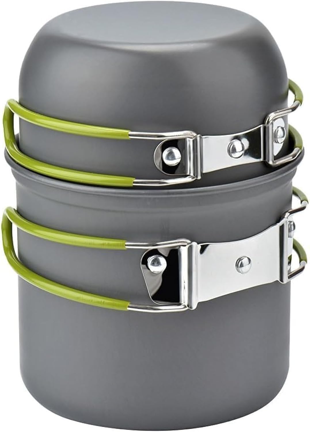 Compact Green Camping Cookware Set by Swiftrans