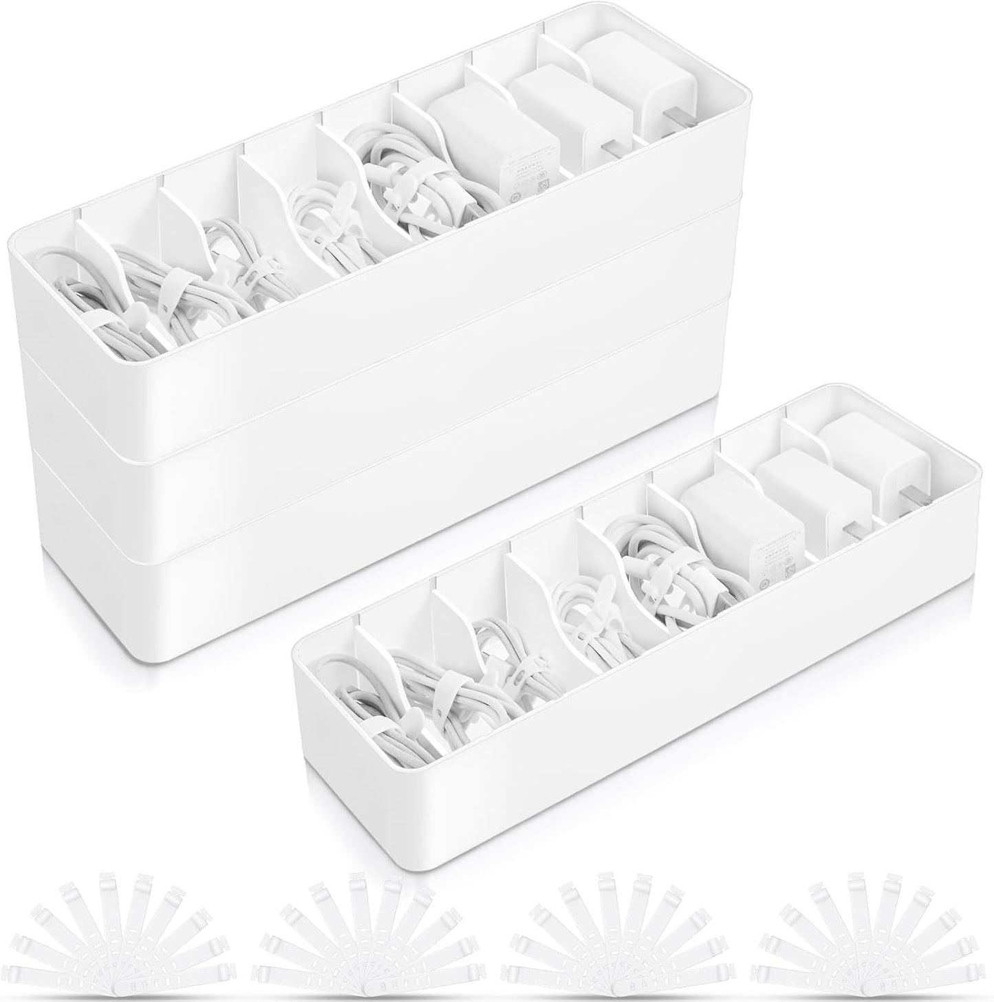 Tatuo Cable Organizer Box - Neatly Organize Cords