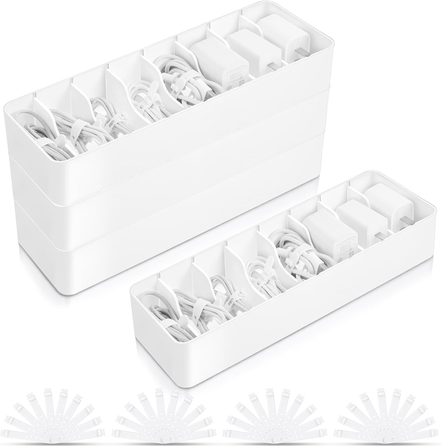 Tatuo Cable Organizer Box - Neatly Organize Cords