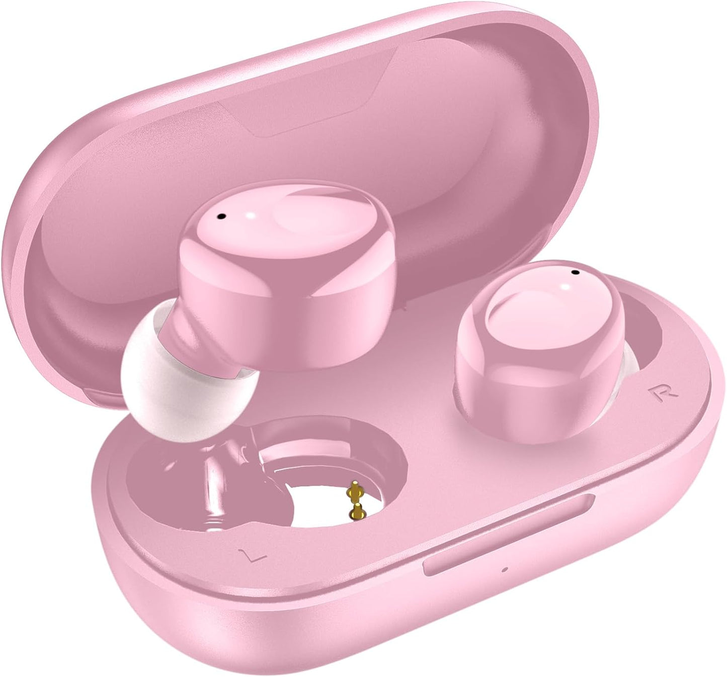 Immersive Sound: kurdene S8+ Bluetooth Earbuds - Pink