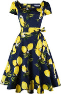 Girstunm Women's Classic Tea Dress Short Sleeve Swing - Versatile also