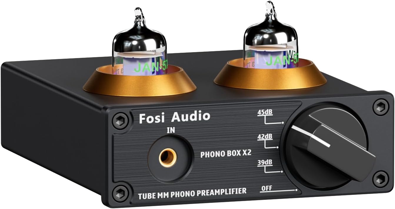 Fosi Audio Box X2 Phono Preamp for MM Turntables and More