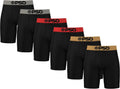 PSD Men's Basic Solid Boxer Briefs - Breathable 7 in Inseam
