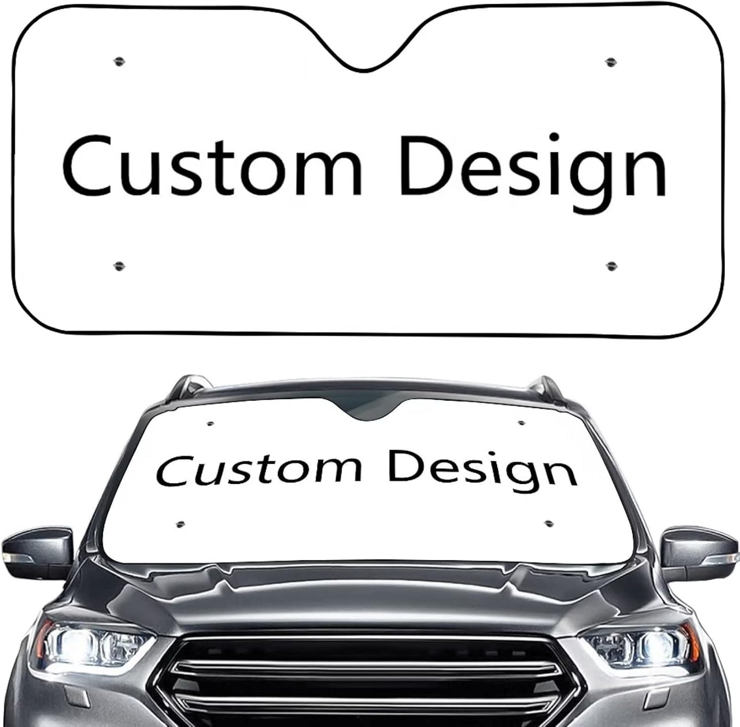 Anime Print Car Sunshade - Blocks Heat & UV Rays!