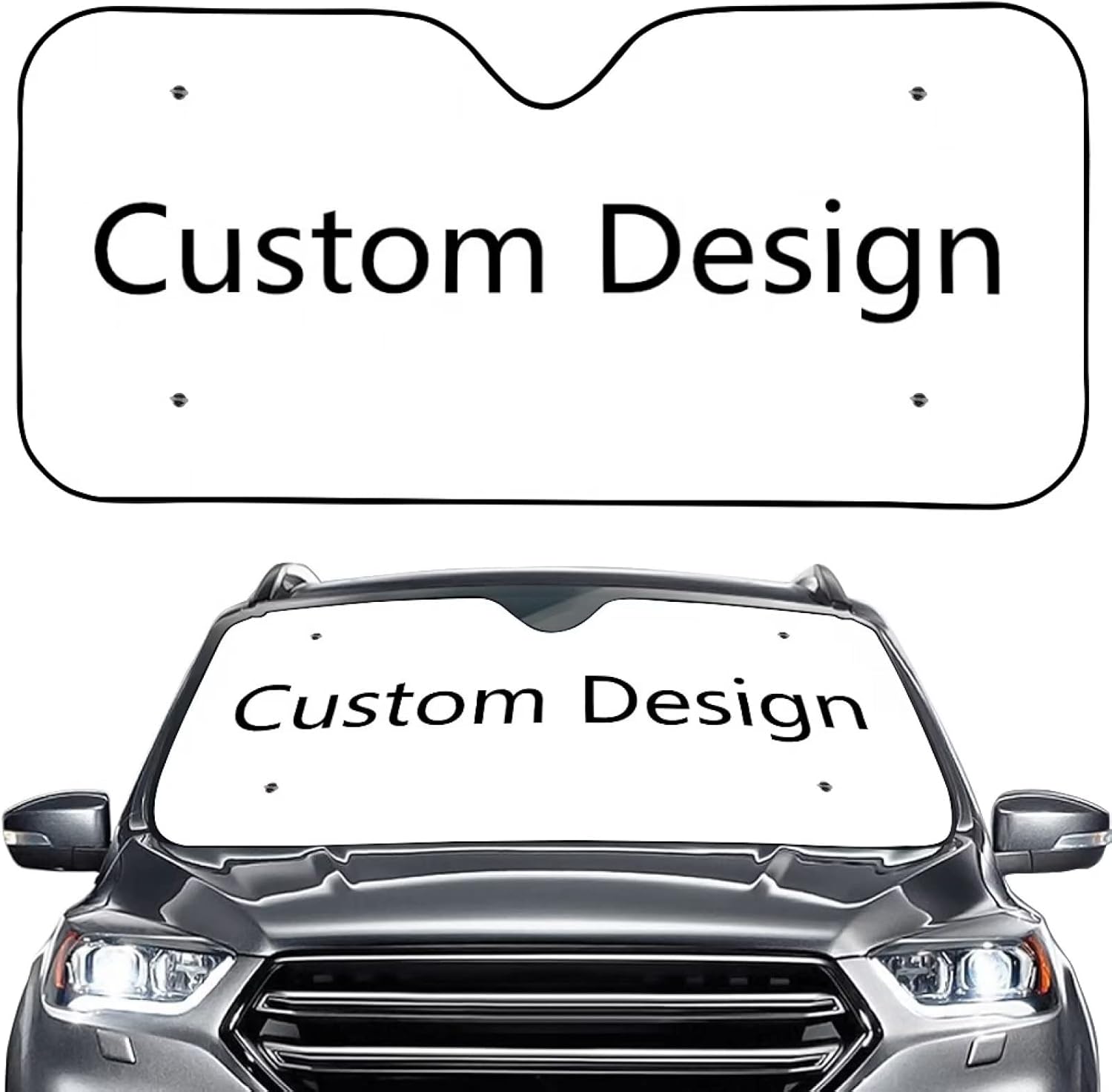 Anime Print Car Sunshade - Blocks Heat & UV Rays!