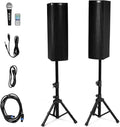 Costzon 3-Way Powered PA Speaker 2000W - Portable DJ System