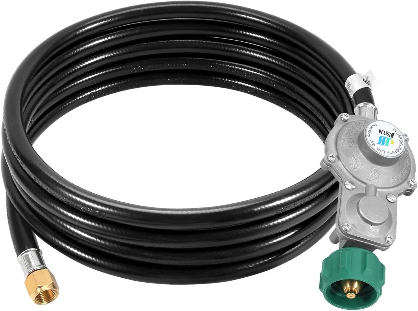 GasSaf 10FT Propane Regulator Hose for Generators and Grills