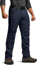 CQR Men's Flex Stretch Tactical Pants - Durable Lightweight