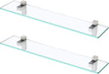 KES Glass Shelves for Bathroom 24 in Floating Shelf - Thick Tempered