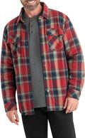 Archer Flannel Thermal Lined Shirt Jacket for Men - Insulated Work