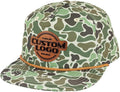 Custom Leather Patch Rope Hat in Saddle Tan - Personalized Logo Cap
