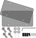 Premium Smoked License Plate Covers 2-Pack - Durable, Weatherproof