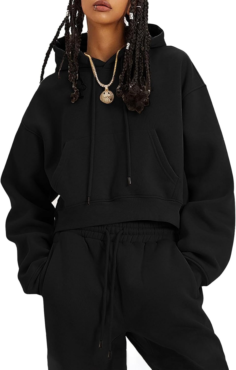 Flygo Womens Fleece 2 Piece Outfits for Cozy Comfort
