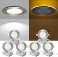 ZYC Recessed Lighting 4 in 9W 800LM LED - Dimmable Dual Mode