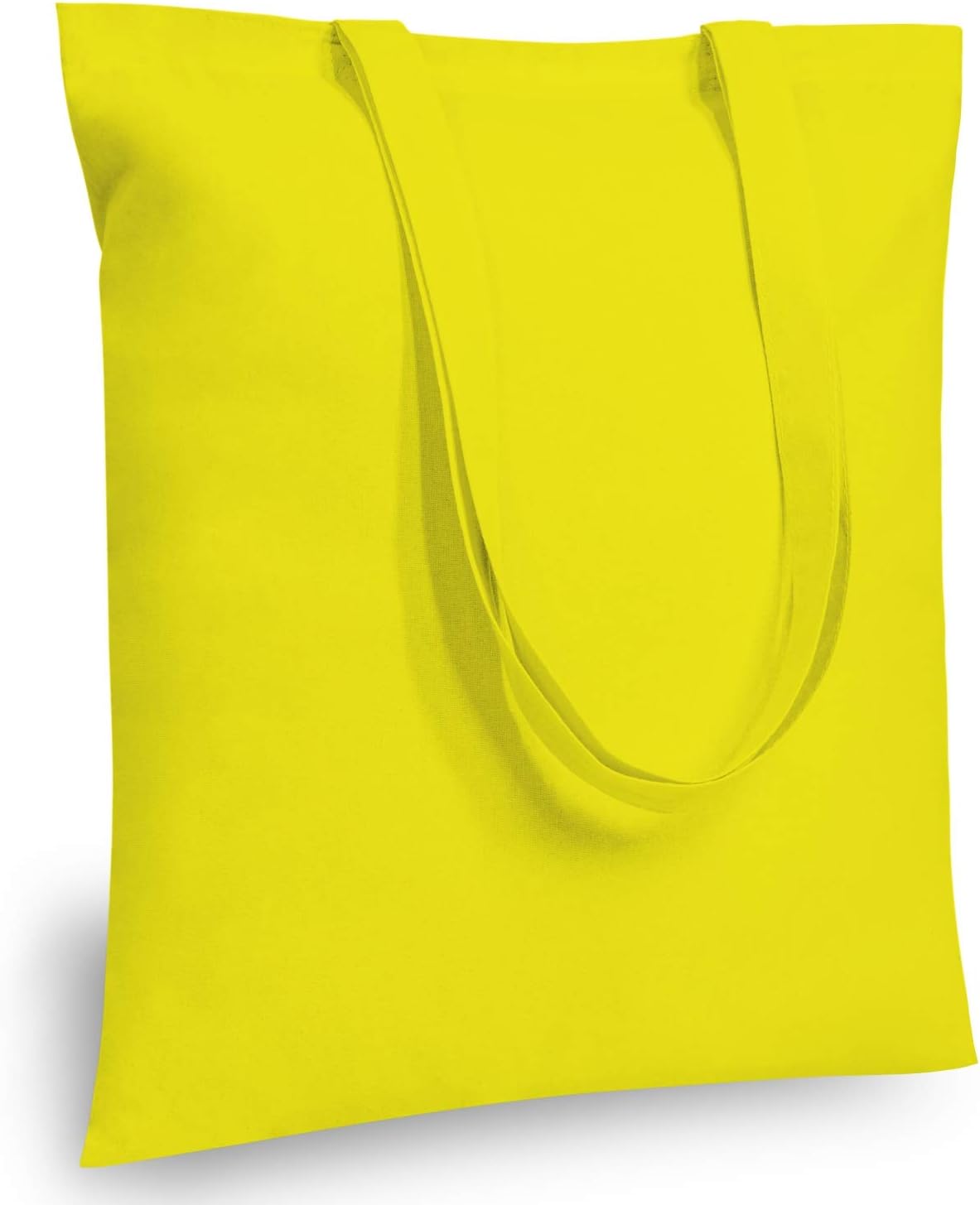 Durable 16inx15in Yellow Cotton Tote Bags for All Occasions