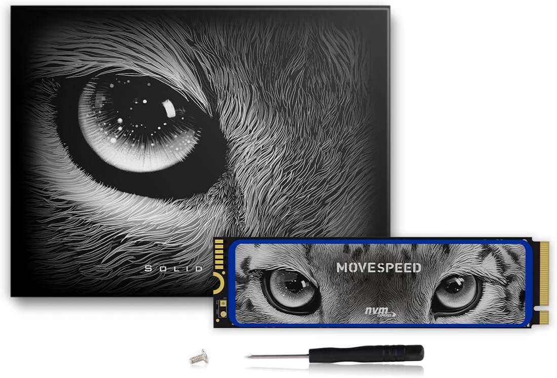 MOVE SPEED 1TB SSD PS5: 7450MB/s, Heatsink, PCIe 4.0