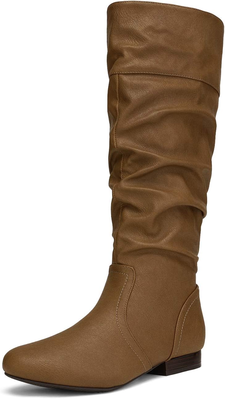 DREAM PAIRS Women's Knee High Pull On Winter Boots for Style