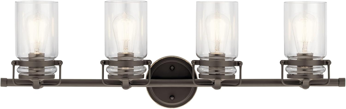 Kichler Brinley 32.25in Vanity Light: Stylish Farmhouse Design