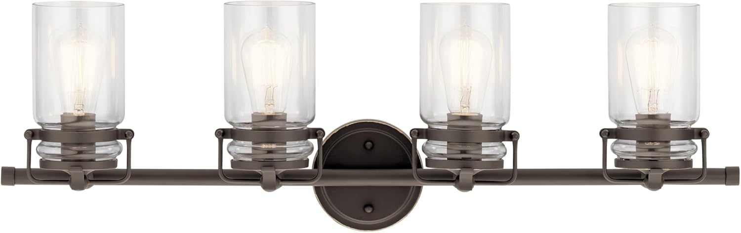 Kichler Brinley 32.25in Vanity Light: Stylish Farmhouse Design