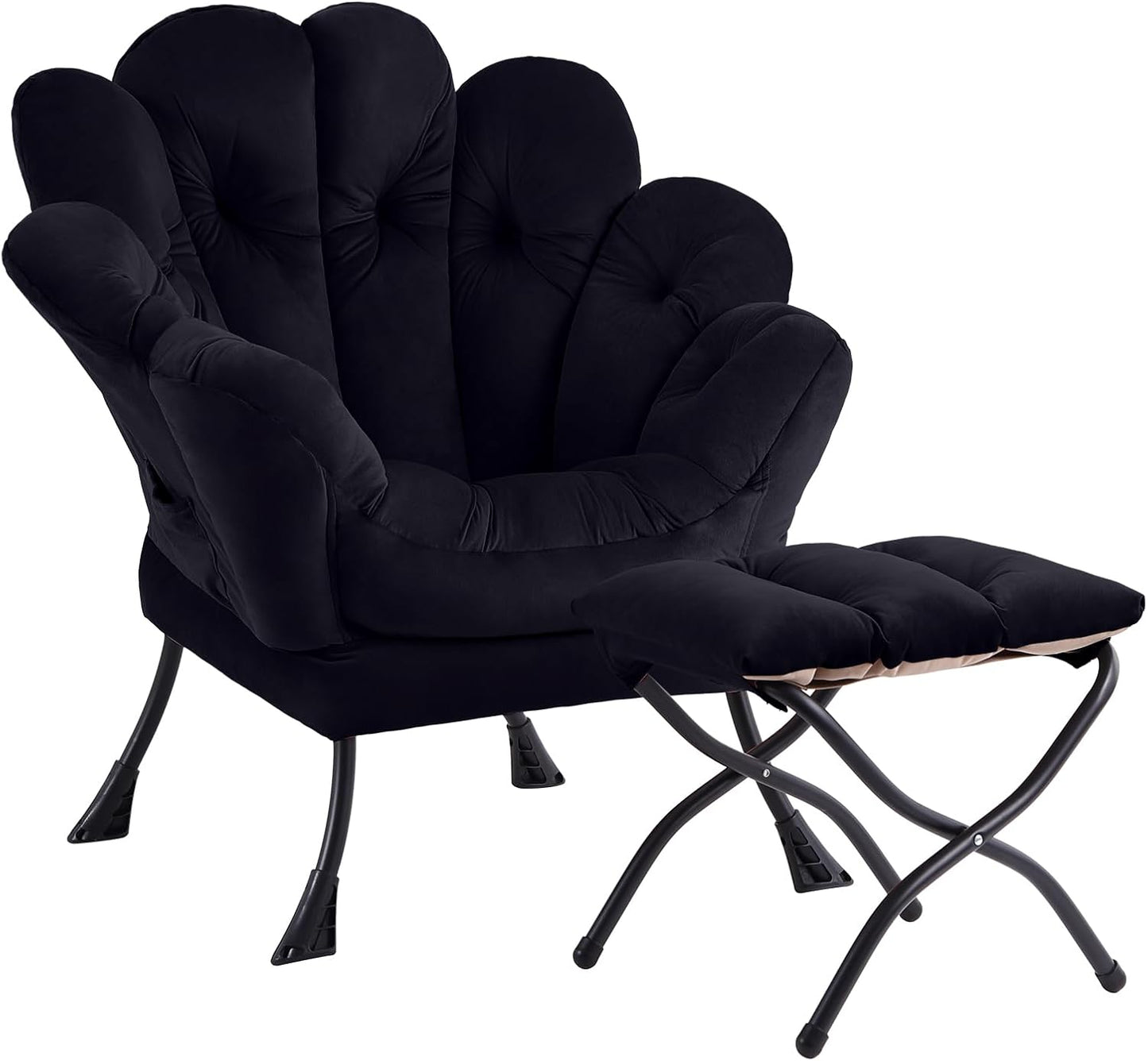 Cozy Butterfly Lounge Chair & Ottoman Set