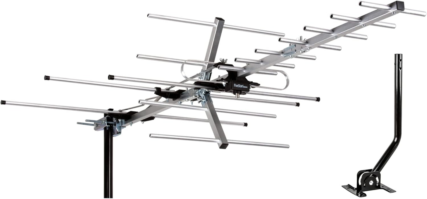 Five Star Yagi Satellite HD Antenna for Indoor and Outdoor Use
