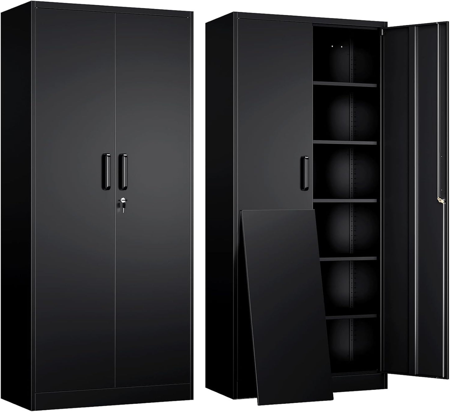 Yizosh Metal Garage Storage Cabinet - Durable & Spacious