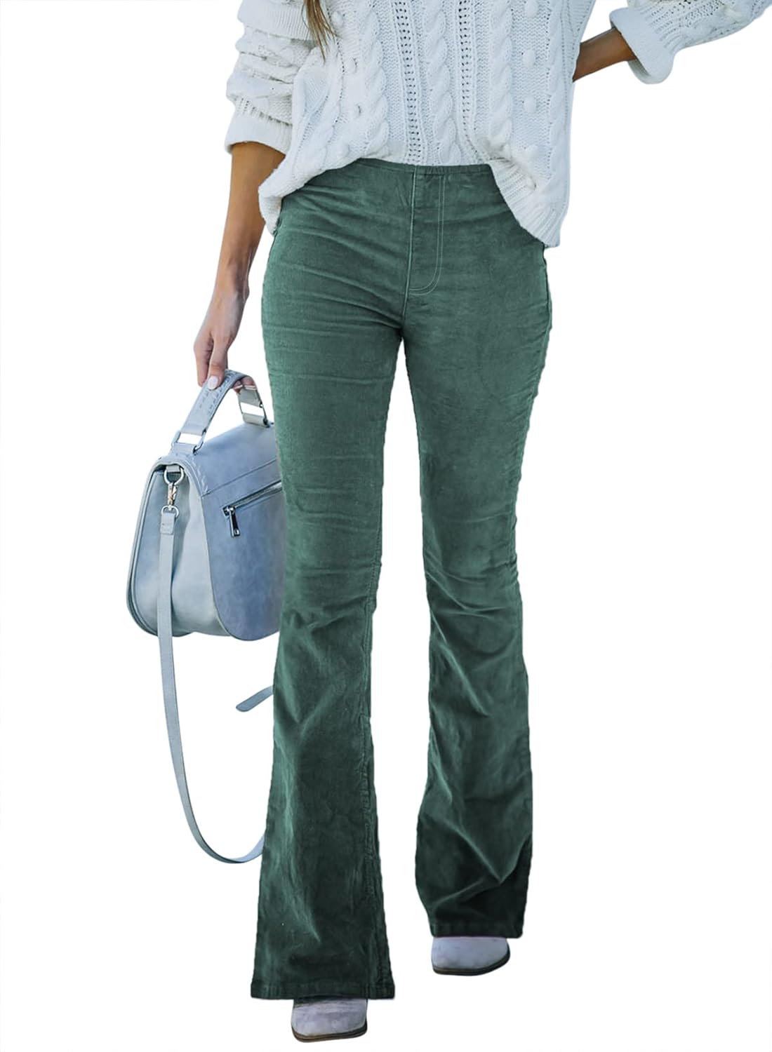 Sidefeel Women's Corduroy Flare Pants for Stylish Autumn Wear