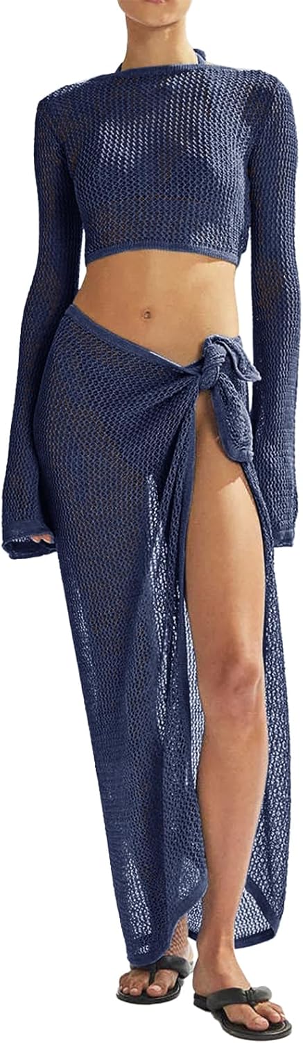 Stylish Women's Swimsuits Cover Ups Set for Beach and Pool Fun