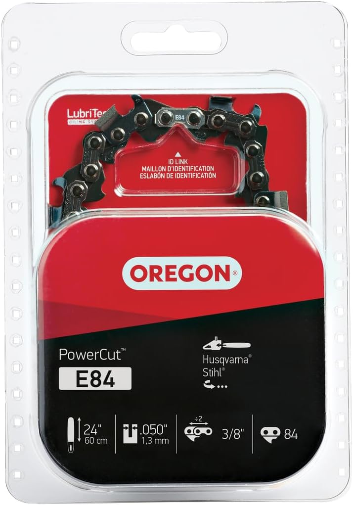 Oregon E84 Full Chisel Chainsaw Chain for 24-Inch Bar
