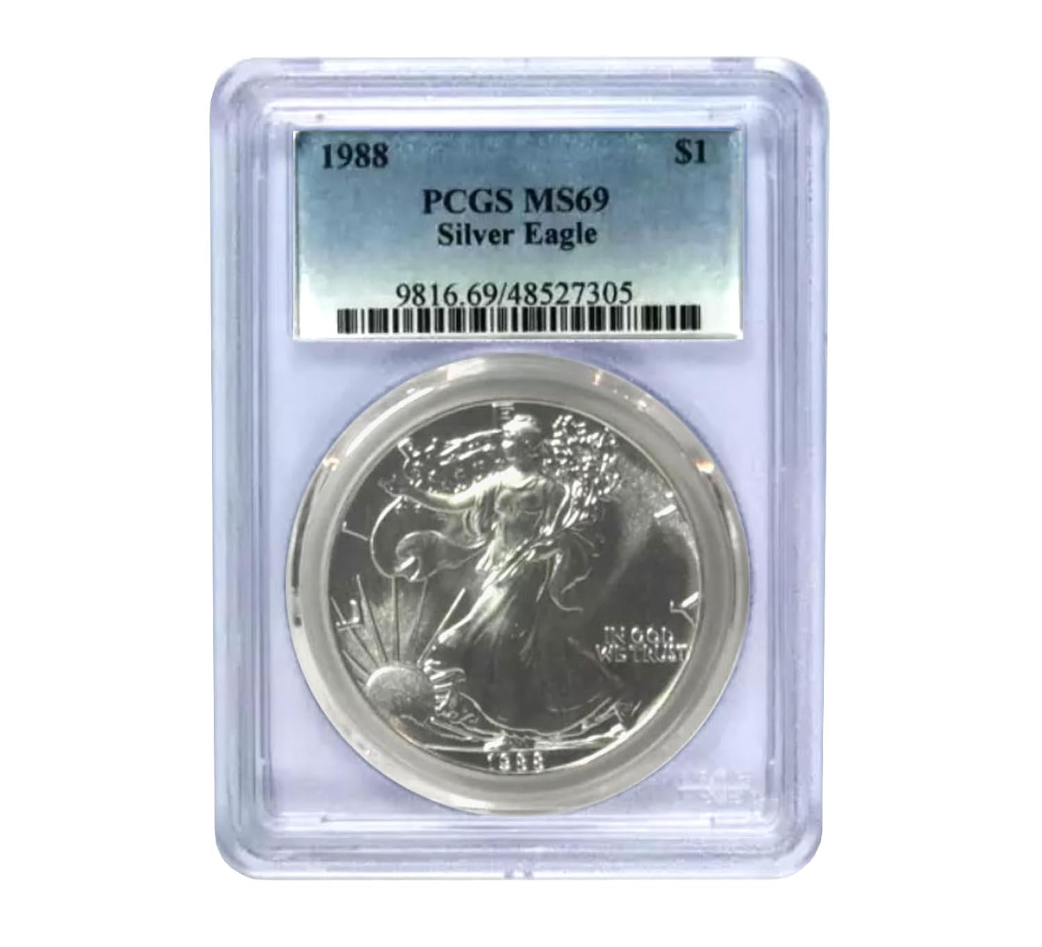 USA 1988 $1 American Silver Eagle Coin - MS69 PCGS Review