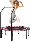 Fitness Trampoline 40/48 in Rebounder for Adults - Foldable, Quiet