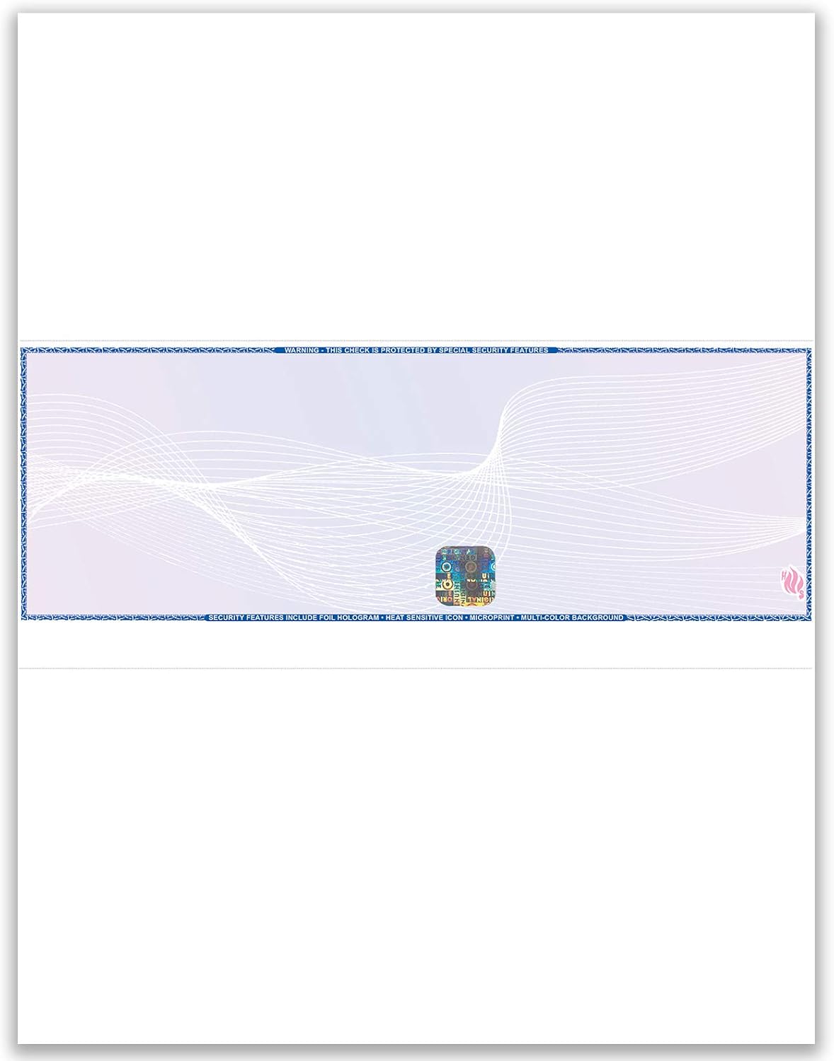 EZ Checks Premium Blank Hologram High Security Laser Check Stock