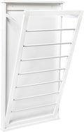 Wall Mounted Clothes Rack with Drying Rod and Foldable Rack - Space