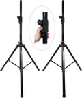 Rockville RVSS4A Tripod Speaker Stand 2-Pack - Air Lift, 154 lb