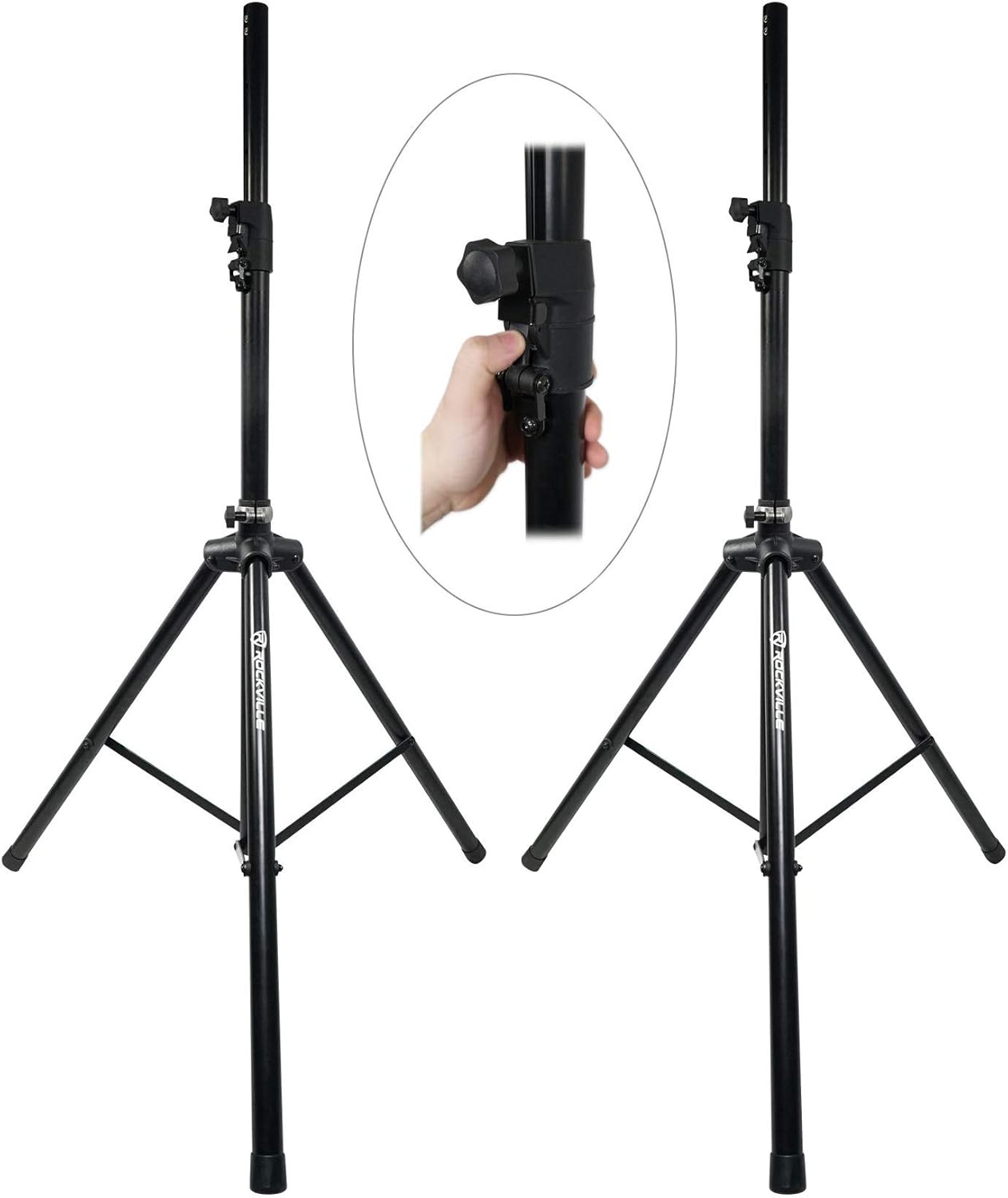 Rockville RVSS4A Hydraulic Air Lift Tripod Speaker Stand Review