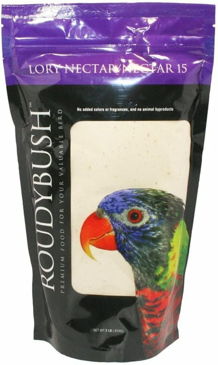 RoudyBush Lory Nectar 2lb - Healthier Low Sugar Option