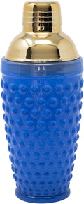 Lilly Pulitzer Blue Glass Cocktail Shaker - Chic Home Bar Essential