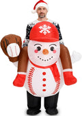 Adult Inflatable Christmas Costume for Fun Ride-On Holiday Character