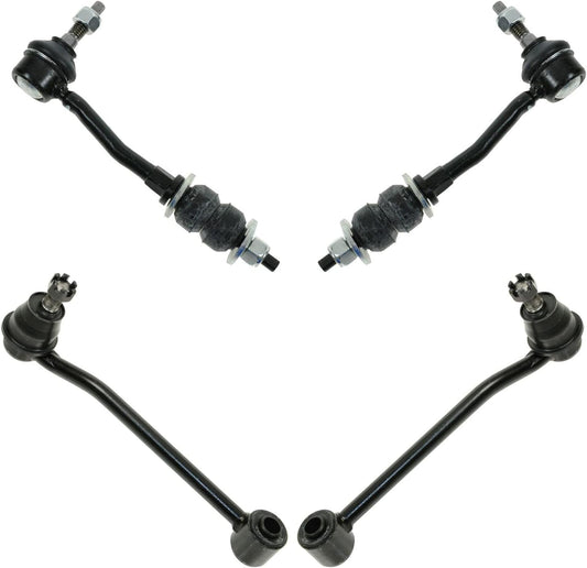 TRQ Front & Rear Sway Bar Stabilizer Link Set for Dodge Durango