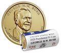 2020 D George H.W. Bush - Bankroll of 25 Presidential Dollars
