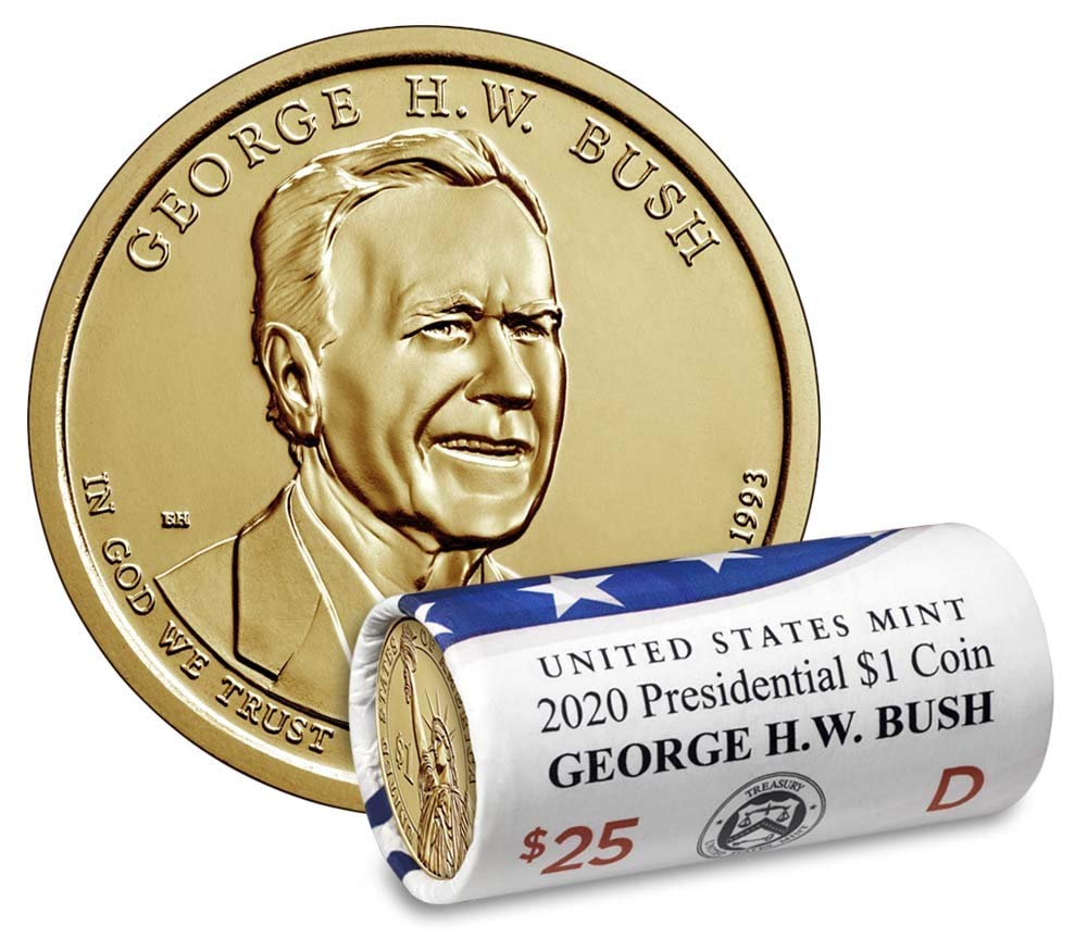 2020 D George H.W. Bush Bankroll of 25 Uncirculated Coins