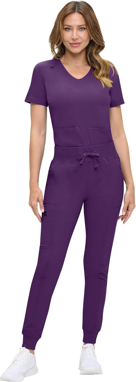 Natural Uniforms Womens Ultra-Soft Luxe Stretch Jogger Scrub Set