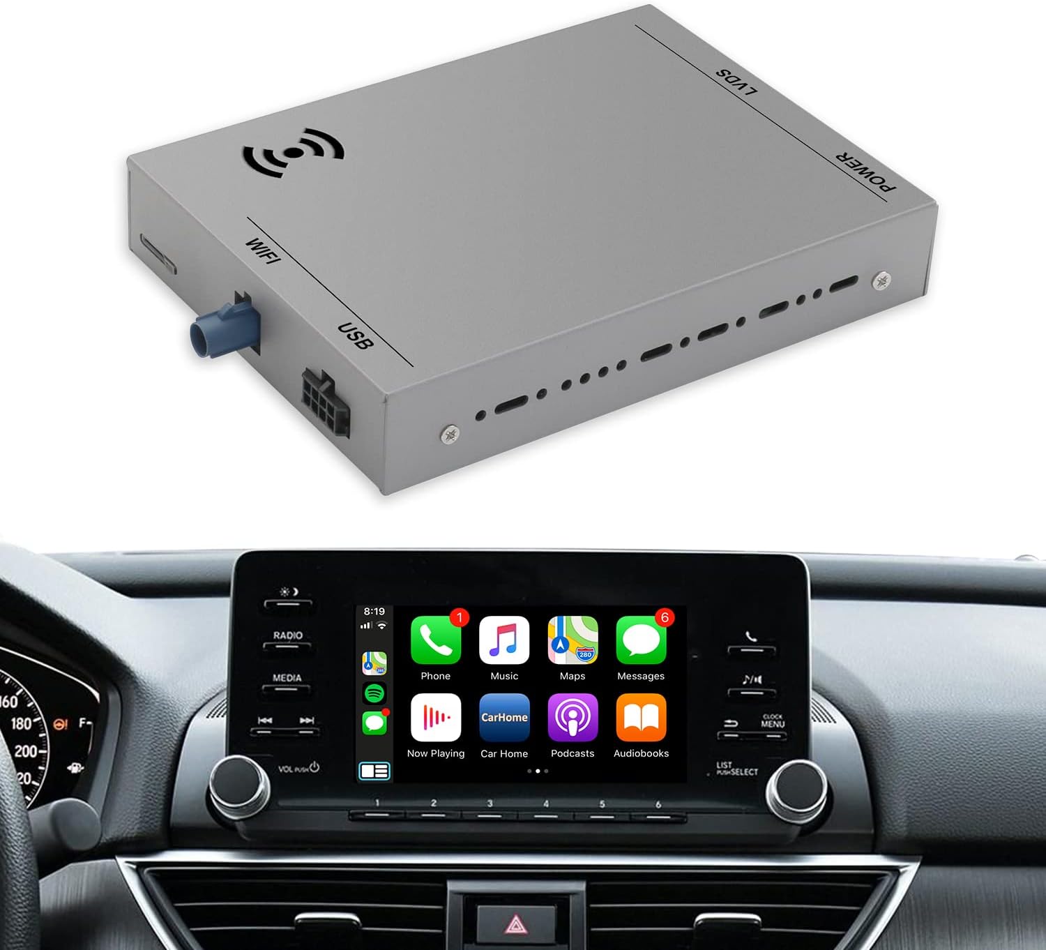 Wireless Carplay Module Receiver Box for Honda Accord 10th Gen