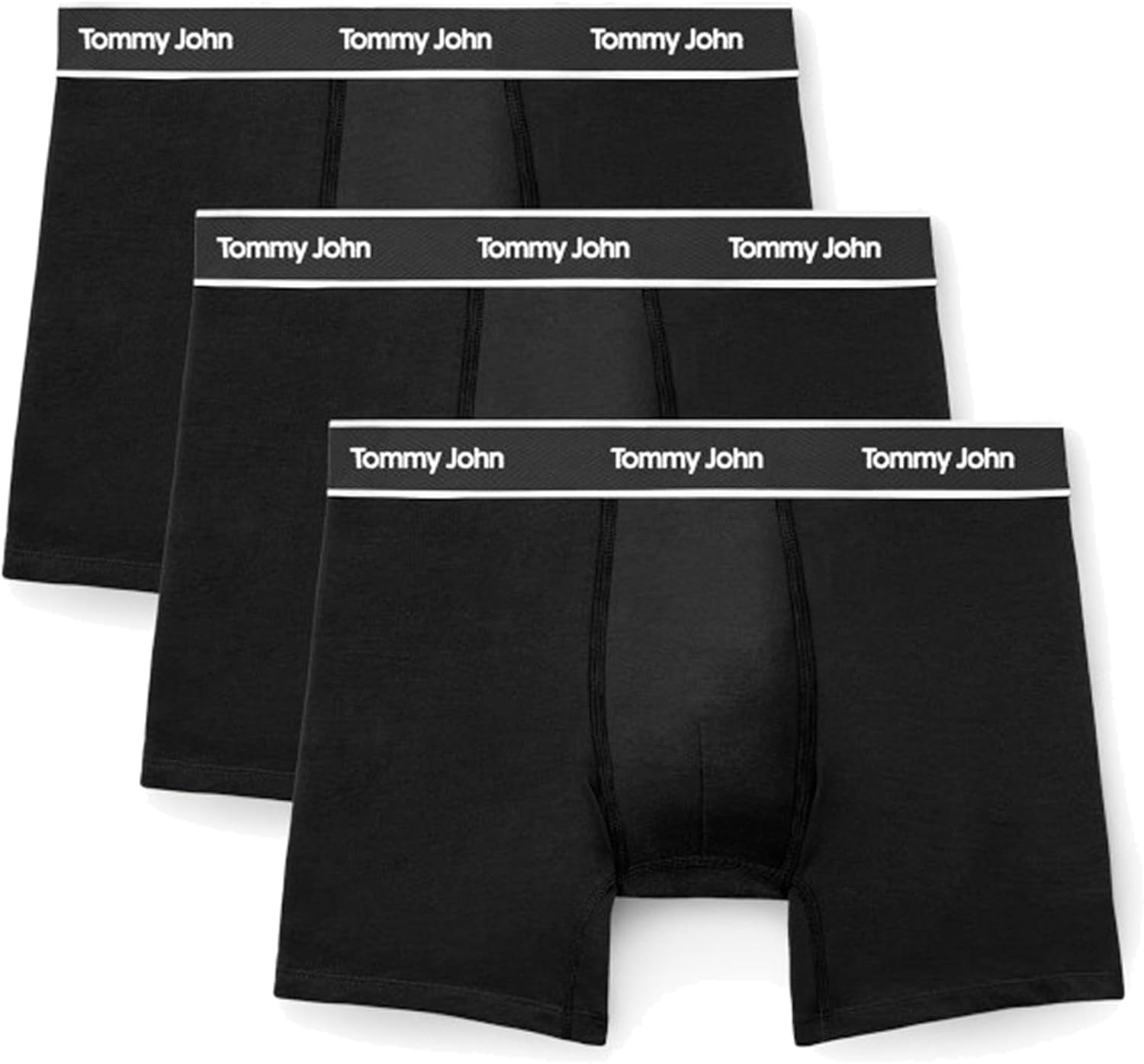 Tommy John Men's Essential Cool Cotton Stretch Boxer Briefs 3-Pack