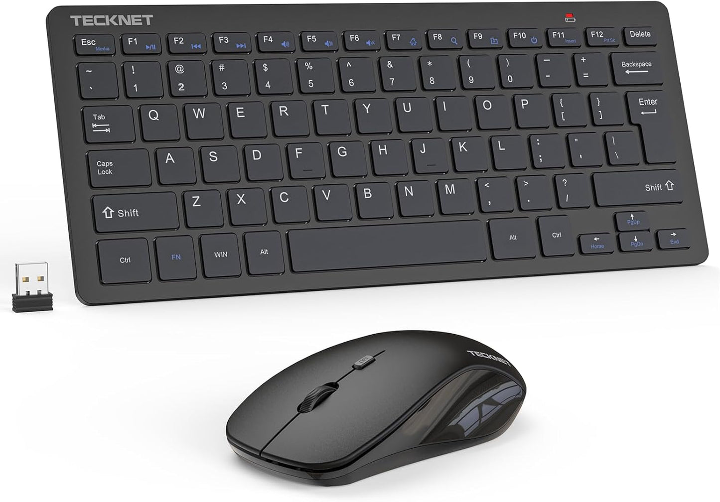 TECKNET Wireless Keyboard & Mouse: Silent, Lag-Free!