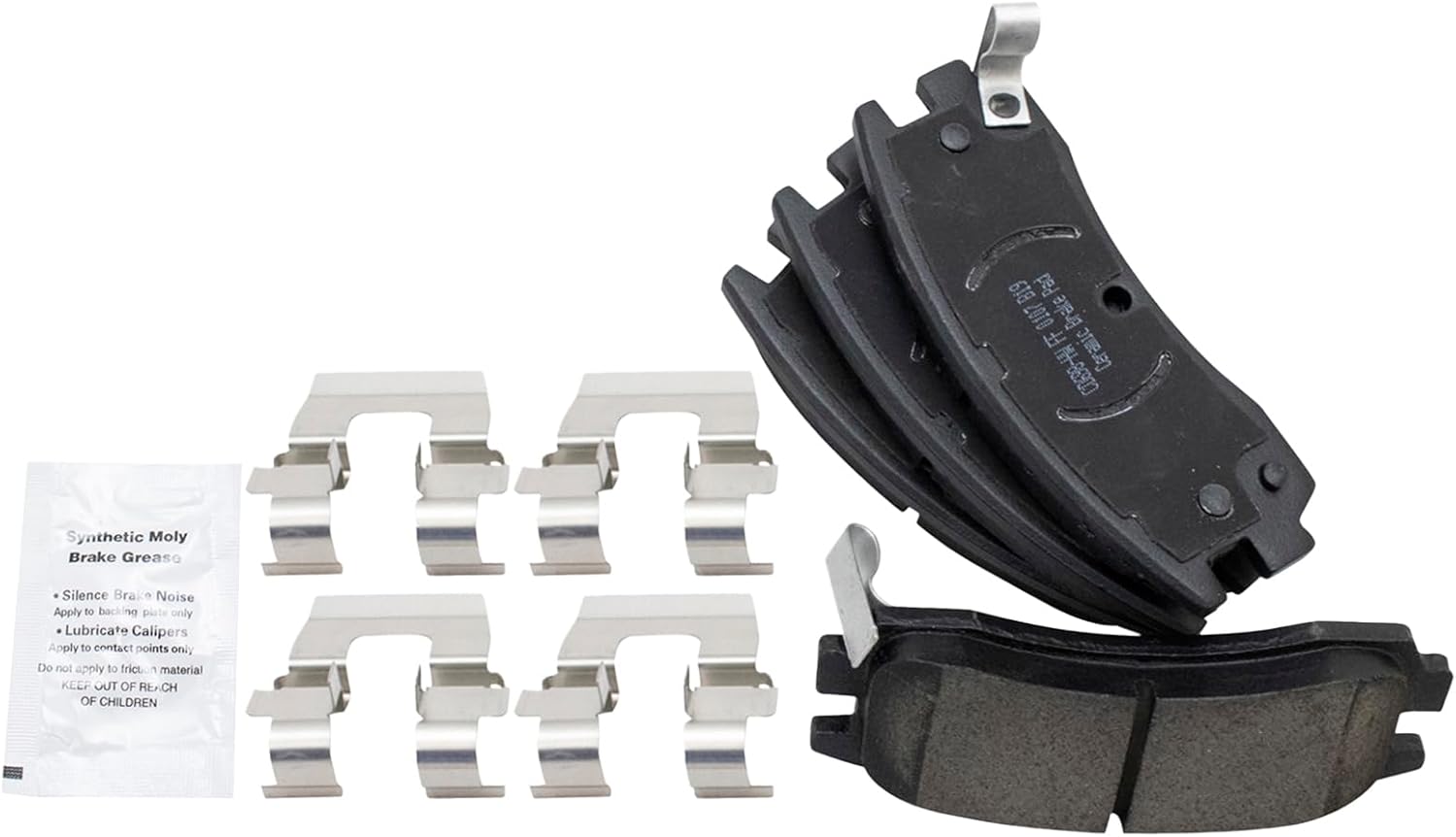 TRQ Rear Posi Ceramic Disc Brake Pads Set for Chevy Buick Pontiac